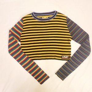 UNIF Digit Long Sleeve Crop Top
